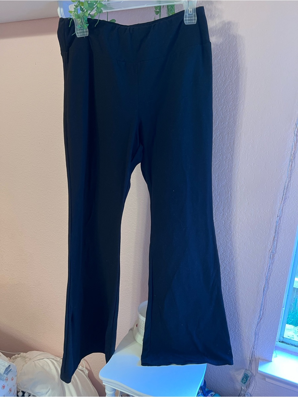 Black Stretch Flare Yoga Pants
